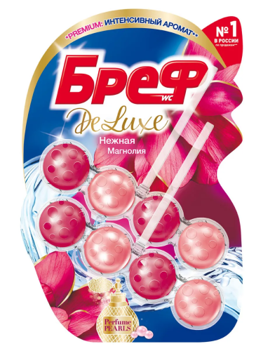 БРЕФ туалетный блок deluxe нежная магнолия 2*50г